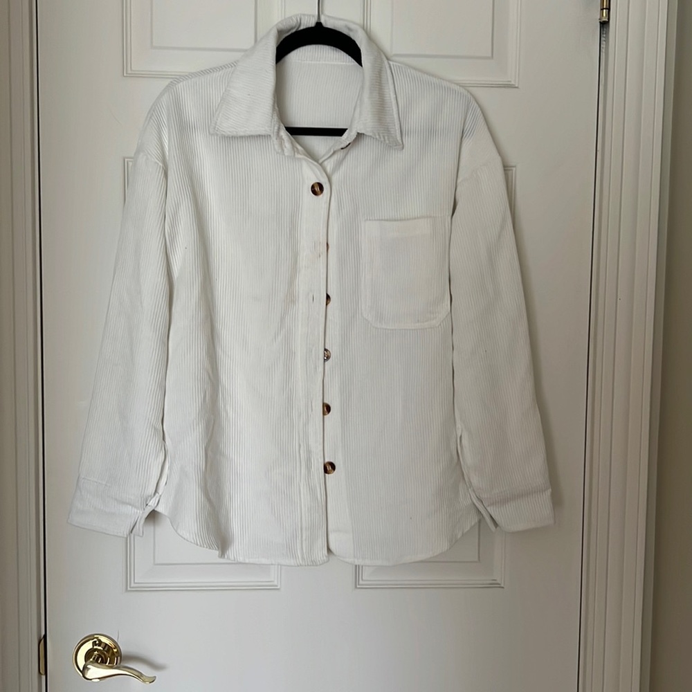 White button down